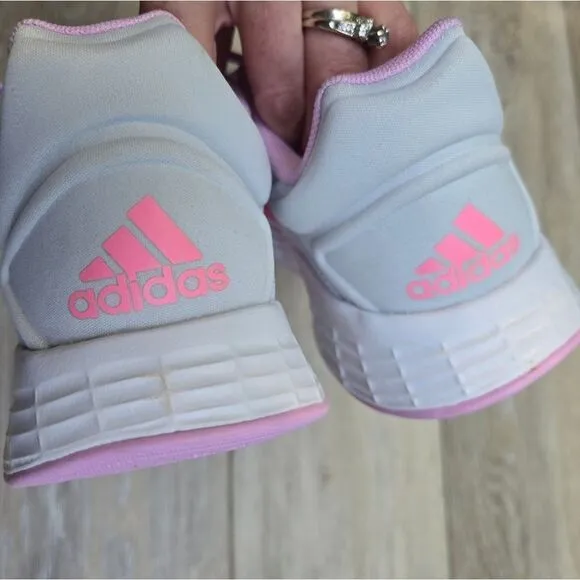 Adidas girls Duramo 10 Youth size 5 pink