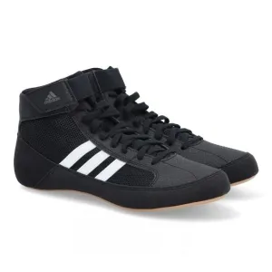Adidas HVC Wrestling LUTTE Boxing Shoes Men's Size 10.5 Mid Top Lace Up Black