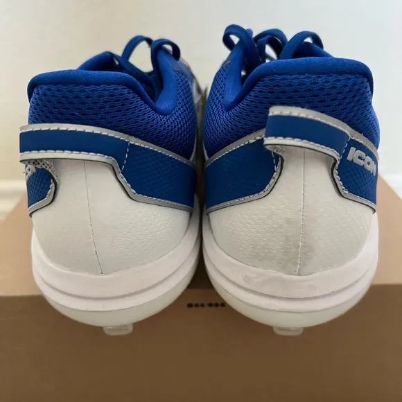 Adidas Icon 7 Baseball Metal Blue Cleats Shoes