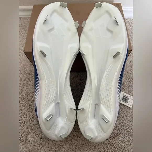 Adidas Icon 7 Baseball Metal Blue Cleats Shoes