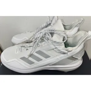 adidas Icon 7 BOOST Baseball Metal Cleats White Silver S23847 Men's Size 8