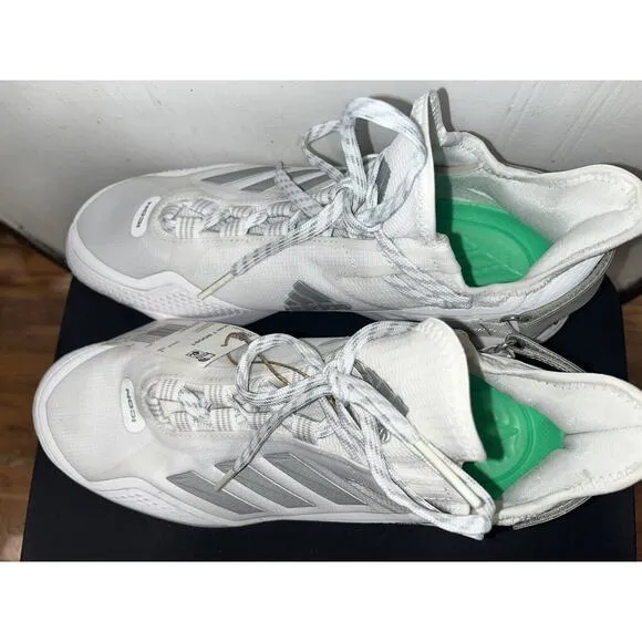 adidas Icon 7 BOOST Baseball Metal Cleats White Silver S23847 Men's Size 8