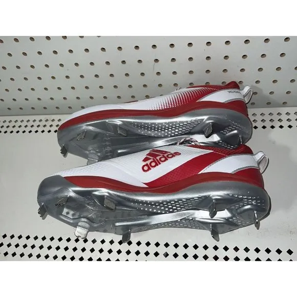 Adidas Icon 7 Indiana Hoosiers PE Mens Metal Baseball Cleats Size 9 White Red