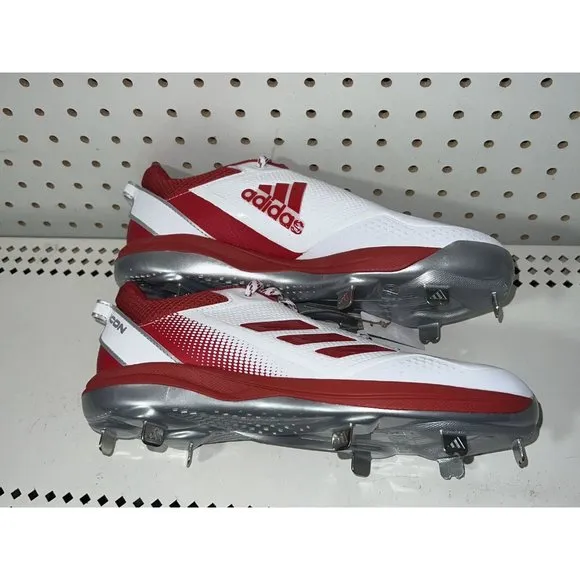 Adidas Icon 7 Indiana Hoosiers PE Mens Metal Baseball Cleats Size 9 White Red