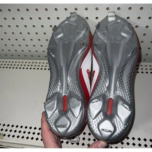 Adidas Icon 7 Indiana Hoosiers PE Mens Metal Baseball Cleats Size 9 White Red
