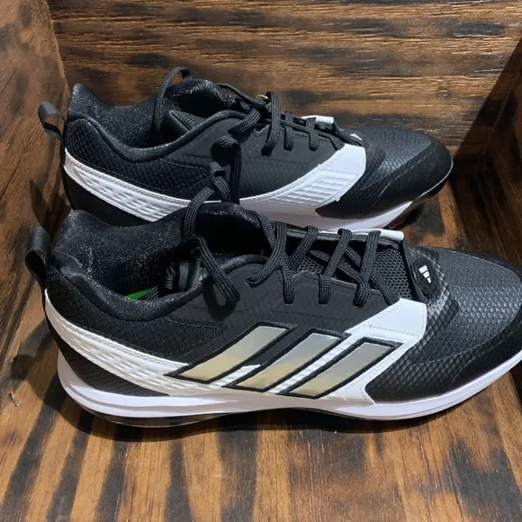 Adidas Icon 8 TPU Men's Size 11.5 Adult Baseball Cleats Black White IG7109 New