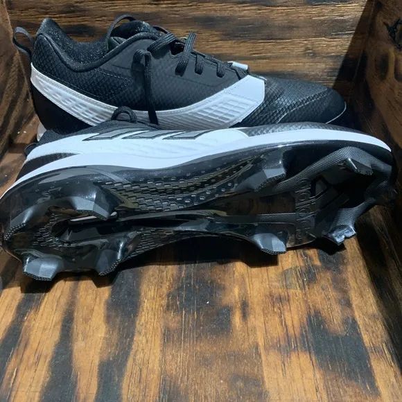 Adidas Icon 8 TPU Men's Size 11.5 Adult Baseball Cleats Black White IG7109 New