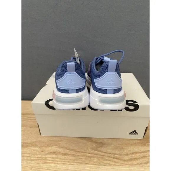 adidas Kids Girls Racer TR23K Shoes Sz 5.5 Diffused Blue Pink IG4908