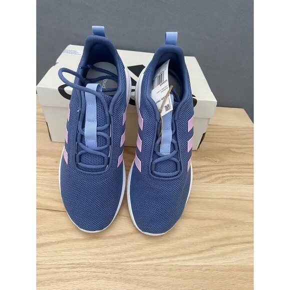 adidas Kids Girls Racer TR23K Shoes Sz 5.5 Diffused Blue Pink IG4908