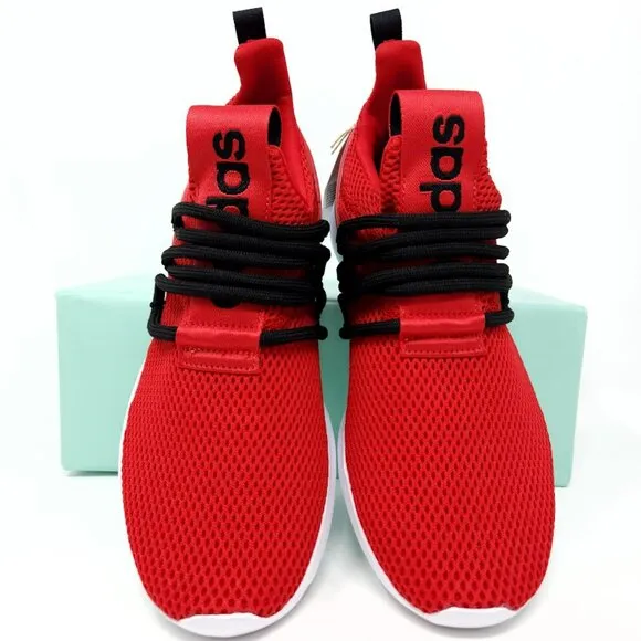Adidas LiteRacer Adapt 3 Slip On Tennis Running Gym Shoes Sneakers Red Black New