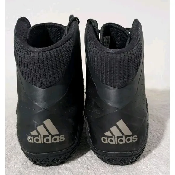 Adidas Mat Wizard 4 Men's Wrestling Shoes Sz 11.5 Black Lace Up High Top AC6971