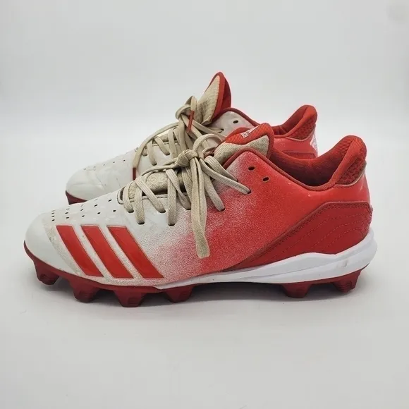 adidas Men Size 7.5 Shoes Baseball Cleats Icon 4 Splash MD Red Lace Up G26694