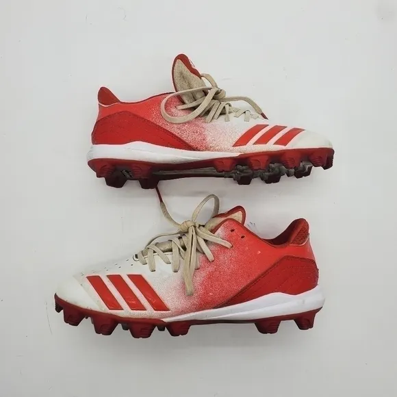 adidas Men Size 7.5 Shoes Baseball Cleats Icon 4 Splash MD Red Lace Up G26694