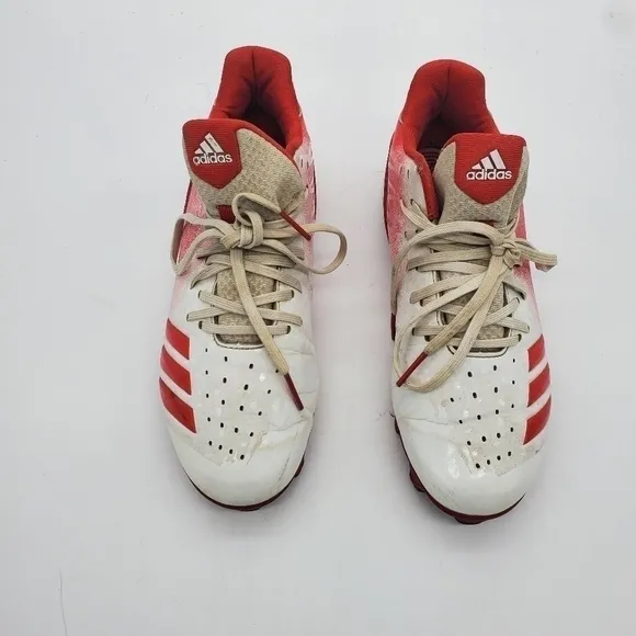 adidas Men Size 7.5 Shoes Baseball Cleats Icon 4 Splash MD Red Lace Up G26694