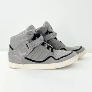 Adidas Men Sneakers V22805 Basketball Gray Leather High Top Sz 6.5