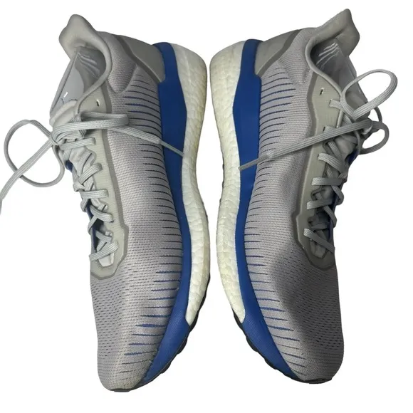 ADIDAS Men’s 13 Solar Drive 19 Grey Blue Running Athletic Sneaker Tennis Shoes