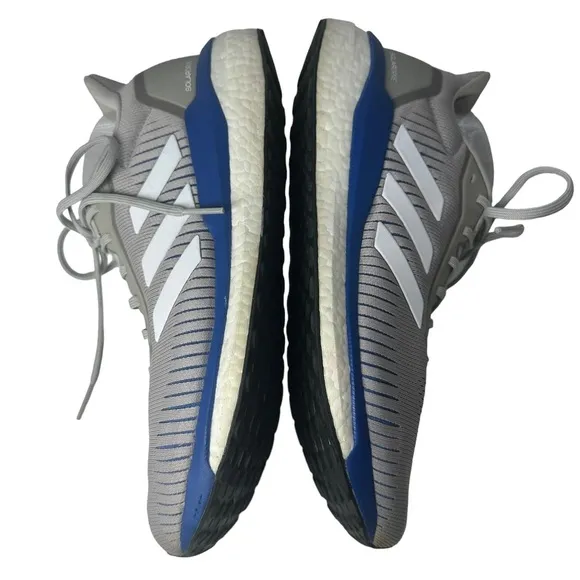 ADIDAS Men’s 13 Solar Drive 19 Grey Blue Running Athletic Sneaker Tennis Shoes