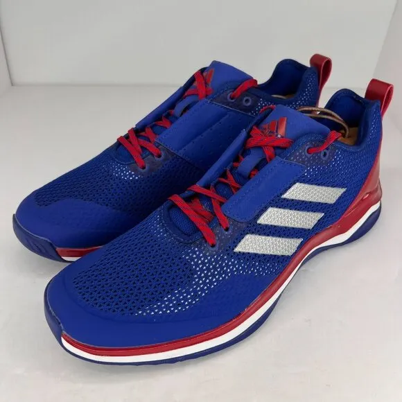 Adidas Mens AQ8126 Blue Performance Speed Trainer 3.0 Low Size 12 Trainers Shoes