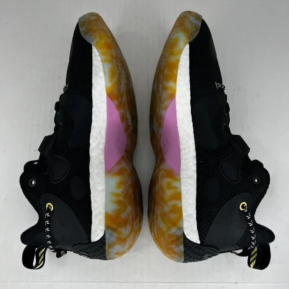 Adidas Mens GZ2012 Black Marbled Vol. 6 Harden Lace Up Size 6.5 Basketball Shoes