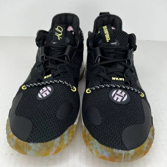 Adidas Mens GZ2012 Black Marbled Vol. 6 Harden Lace Up Size 6.5 Basketball Shoes