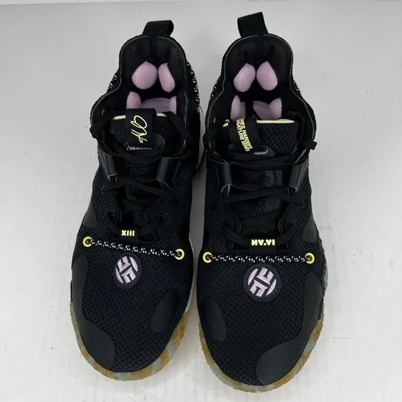 Adidas Mens GZ2012 Black Marbled Vol. 6 Harden Lace Up Size 6.5 Basketball Shoes