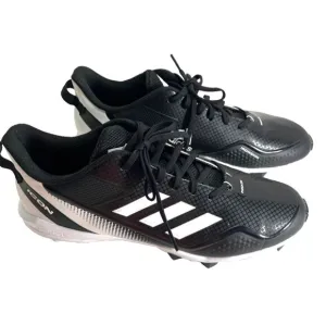 Adidas Men's Icon 7 MD Rubber Cleats Baseball Shoes Black White Size 13