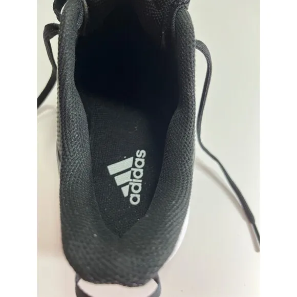 Adidas Men's Icon 7 MD Rubber Cleats Baseball Shoes Black White Size 13