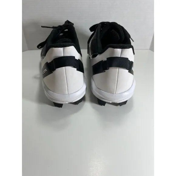 Adidas Men's Icon 7 MD Rubber Cleats Baseball Shoes Black White Size 13