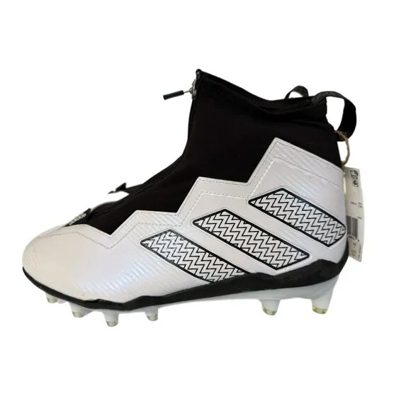 Adidas Mens Size 10 Nasty 2.0 Football Cleats White Black GV8306 NEW READ