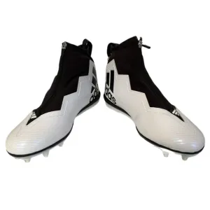Adidas Mens Size 10 Nasty 2.0 Football Cleats White Black GV8306 NEW READ
