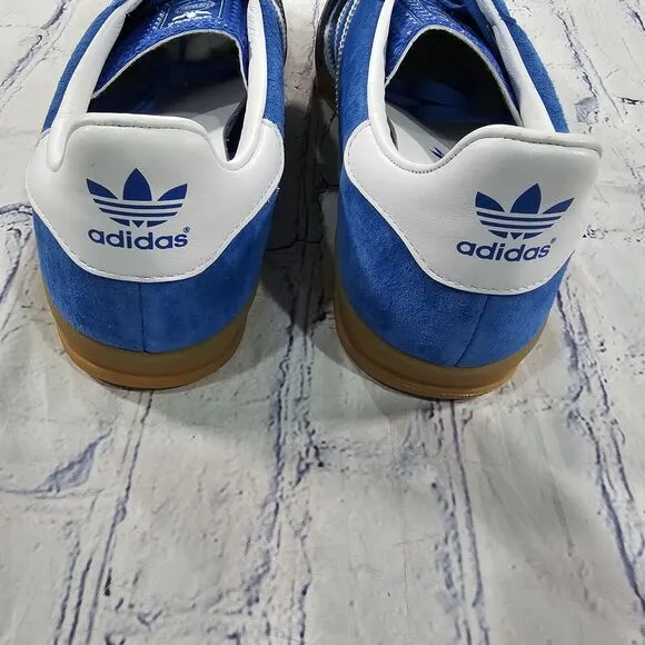 Adidas MENS SIZE 11 Gazelle Indoor Shoes Sneakers Blue Bird H06260 Soccer Turf