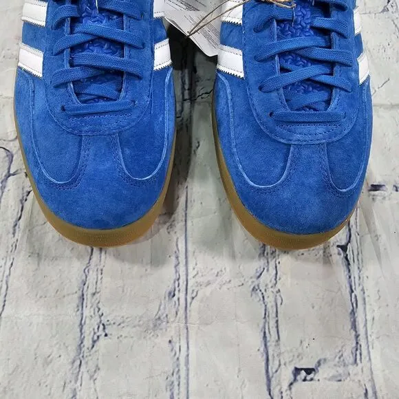 Adidas MENS SIZE 11 Gazelle Indoor Shoes Sneakers Blue Bird H06260 Soccer Turf