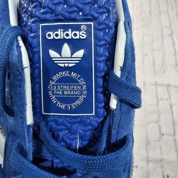 Adidas MENS SIZE 11 Gazelle Indoor Shoes Sneakers Blue Bird H06260 Soccer Turf