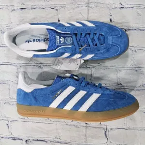 Adidas MENS SIZE 11 Gazelle Indoor Shoes Sneakers Blue Bird H06260 Soccer Turf