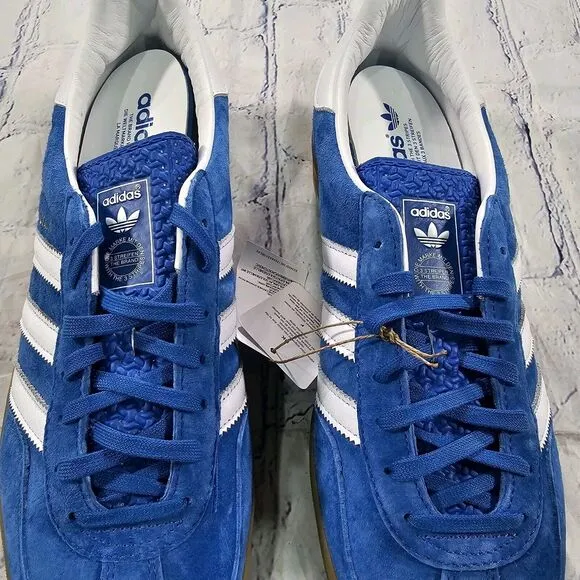 Adidas MENS SIZE 11 Gazelle Indoor Shoes Sneakers Blue Bird H06260 Soccer Turf