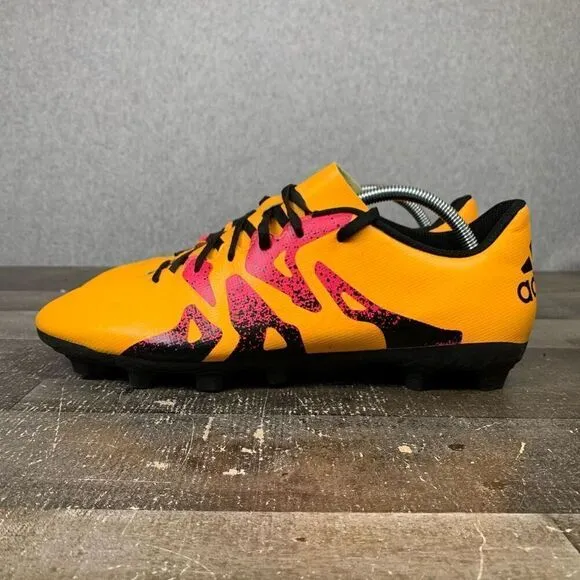 Adidas Men’s Size 11 X 15.4 FxG Athletic Soccer Shoes Football Cleats Orange