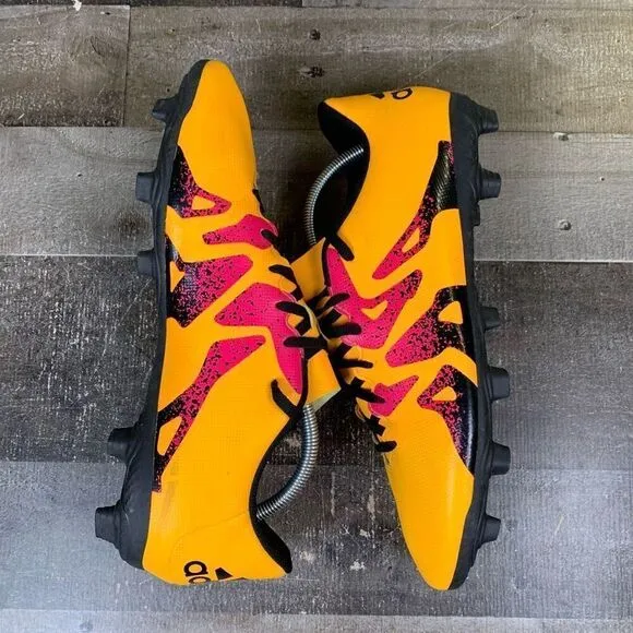 Adidas Men’s Size 11 X 15.4 FxG Athletic Soccer Shoes Football Cleats Orange