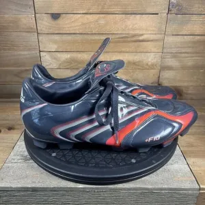 Adidas Mens Size 12 F10 Traxion Blue Red Lace Up Soccer Shoes Cleats Vintage