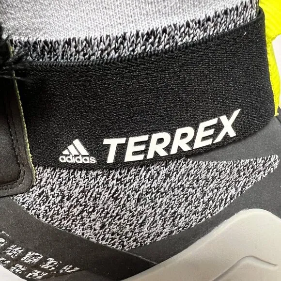 Adidas Men's Terrex Free Hiker Primeblue High Top Shoes Gray/Multi Size 15