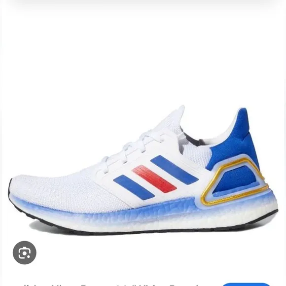 Adidas Men's UltraBOOST 20 USA Running Sneakers Shoes - Blue, White