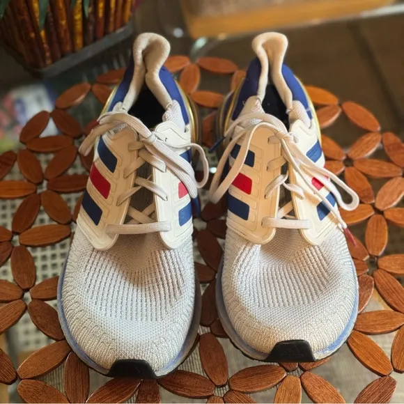 Adidas Men's UltraBOOST 20 USA Running Sneakers Shoes - Blue, White