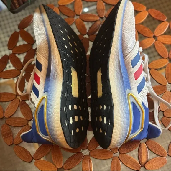 Adidas Men's UltraBOOST 20 USA Running Sneakers Shoes - Blue, White