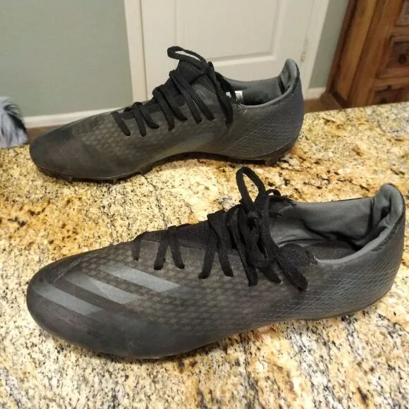 Adidas Men's X Ghosted Football Shoes Ground Cleats Black Grey US 13 (EH2833)