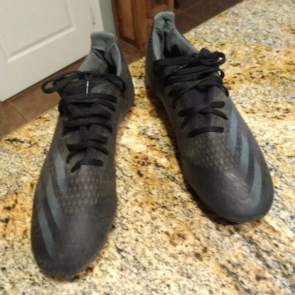 Adidas Men's X Ghosted Football Shoes Ground Cleats Black Grey US 13 (EH2833)
