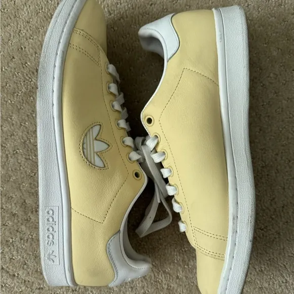 ADIDAS Men's Yellow White Stan Smith Originals BD7438 Tennis‎ Shoes-Size 7 1/2