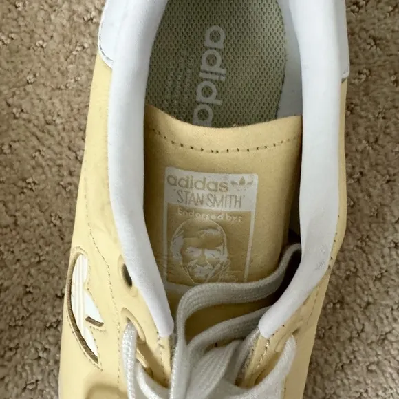 ADIDAS Men's Yellow White Stan Smith Originals BD7438 Tennis‎ Shoes-Size 7 1/2