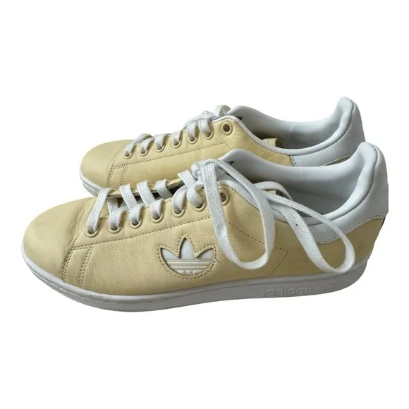 ADIDAS Men's Yellow White Stan Smith Originals BD7438 Tennis‎ Shoes-Size 7 1/2