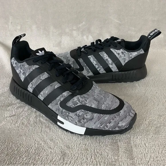 Adidas Multix Mens Running Training Shoes Sneakers Size 12 Black White NEW