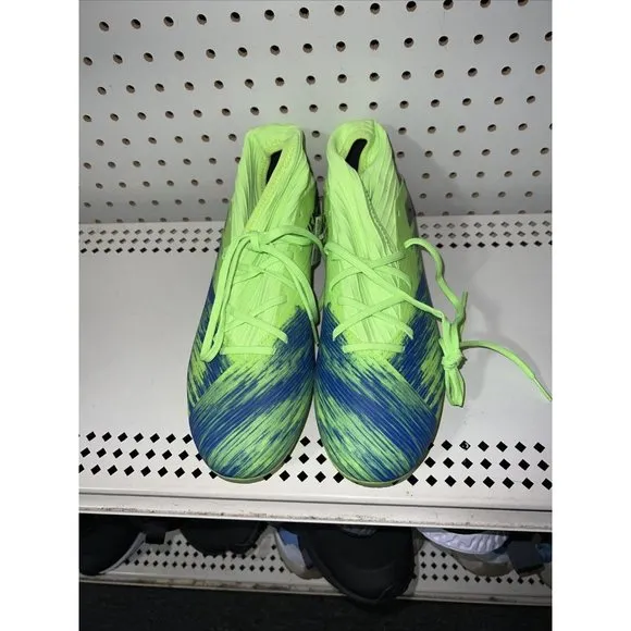 Adidas Nemeziz 19.3 FG Mens Soccer Cleats Size 7.5 Neon Green Blue Black FV3988
