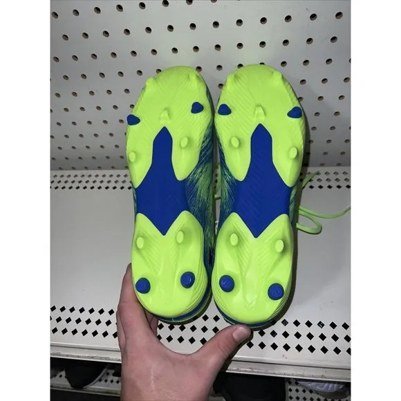 Adidas Nemeziz 19.3 FG Mens Soccer Cleats Size 7.5 Neon Green Blue Black FV3988